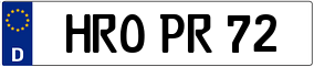 Trailer License Plate